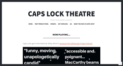 Desktop Screenshot of capslocktheatre.com